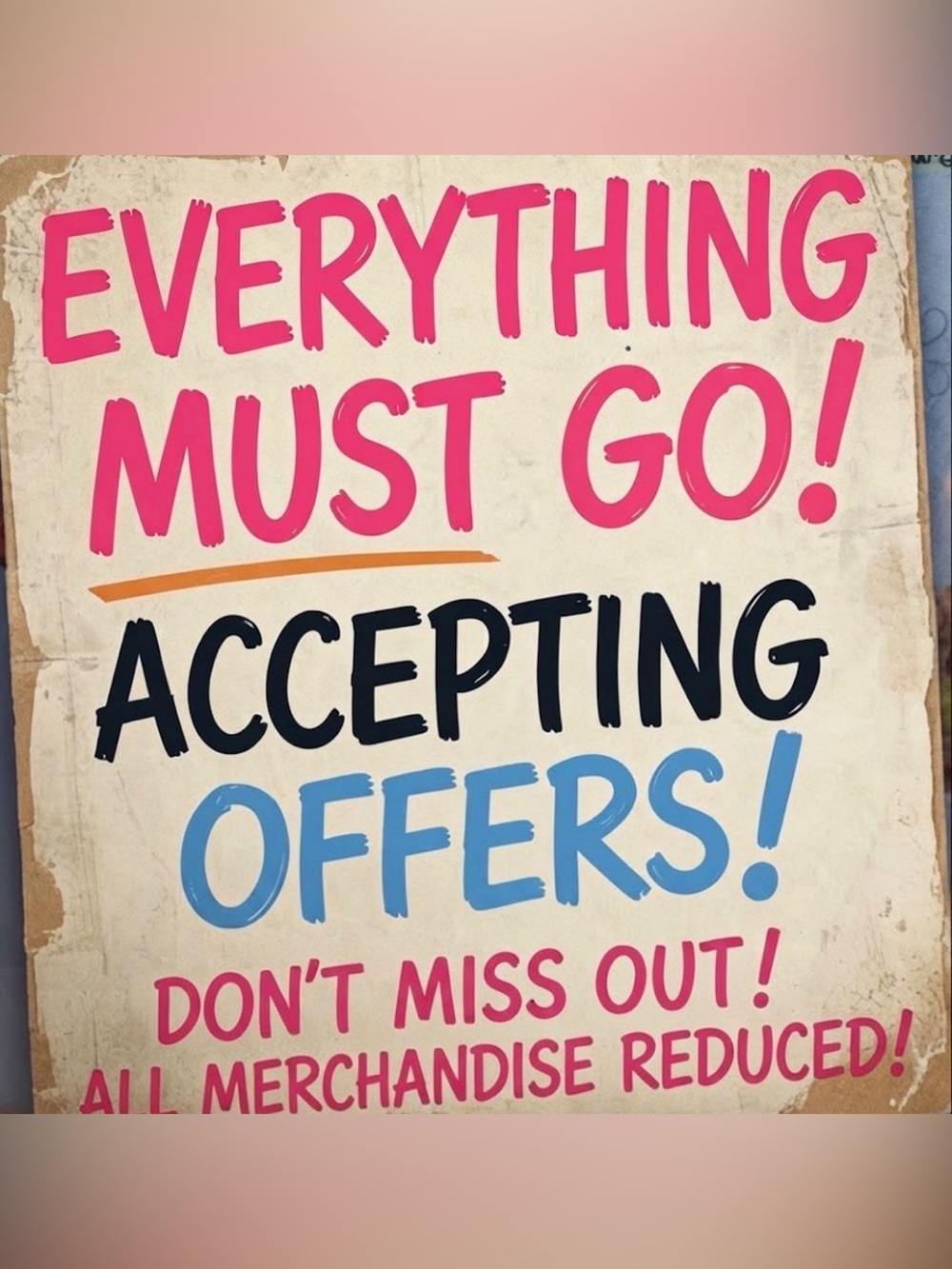 Everything Must Go!
